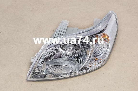 Фара левая механический корректор (светло-серый корпус) Chevrolet Aveo (T255) 2007-2012 (Китай)